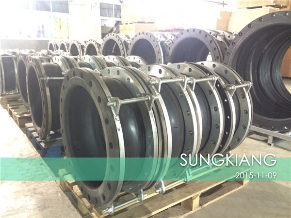 出口印尼OKI造纸厂项目橡胶挠性接头生产现场！