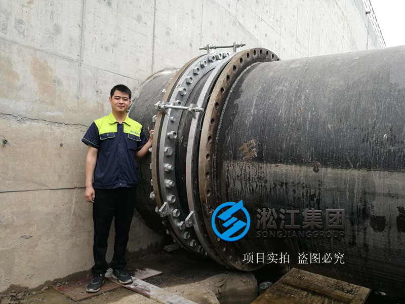 【安装现场】上海竹园污水处理厂橡胶接头使用现场