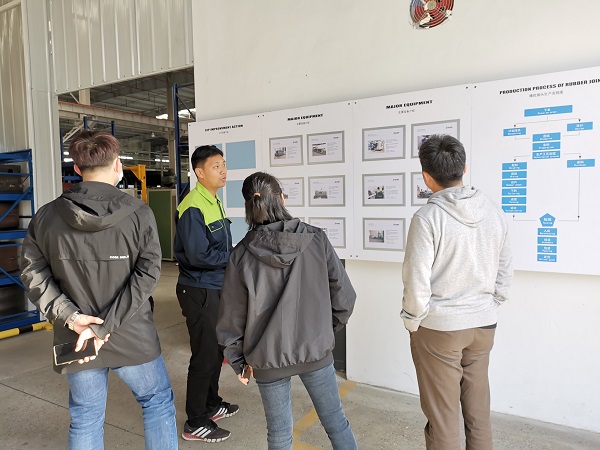 Rubber joint customers visit Nantong factory